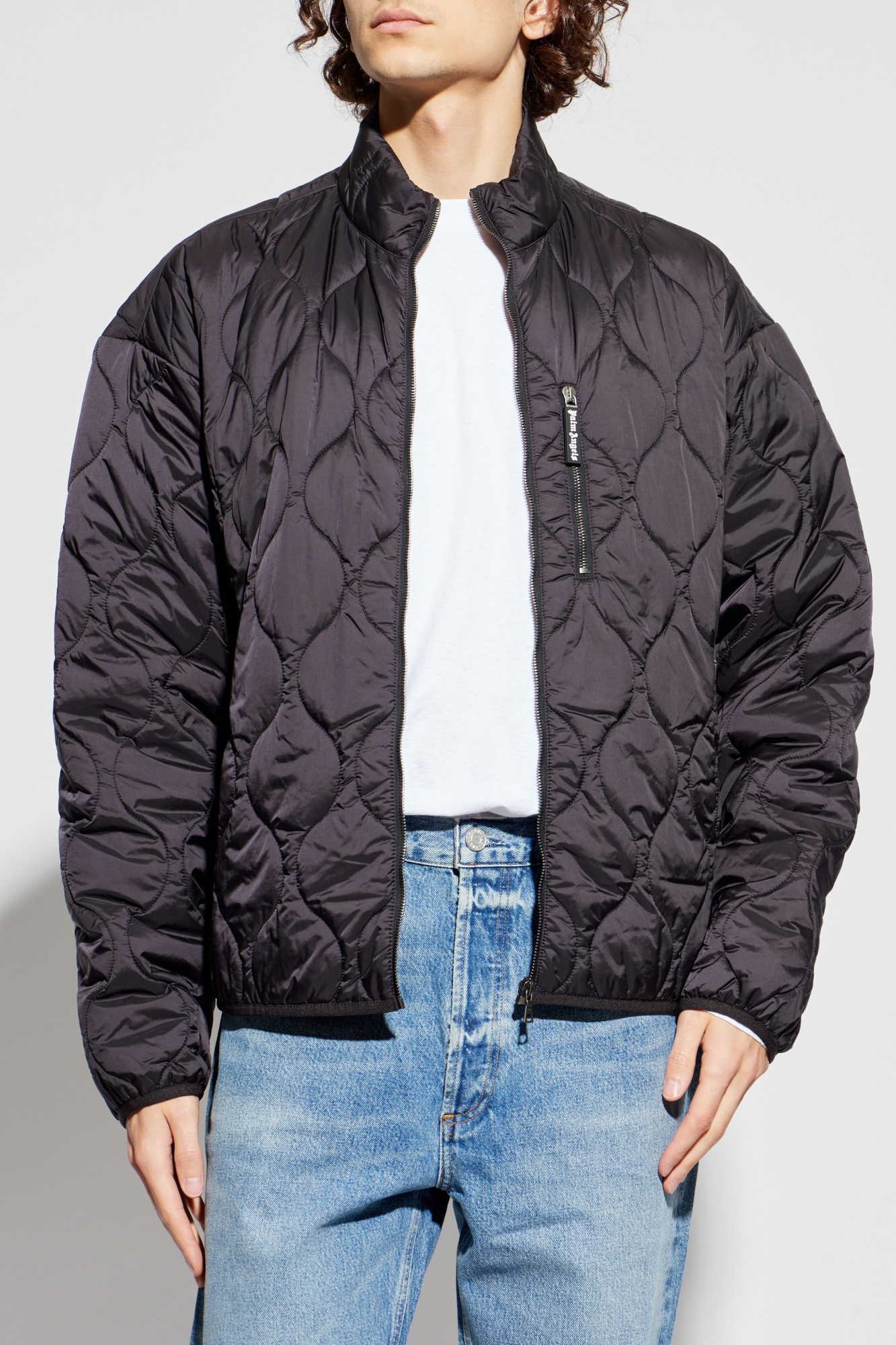 Palm Angels Quilted jacket with stand-up collar | Men's Clothing
